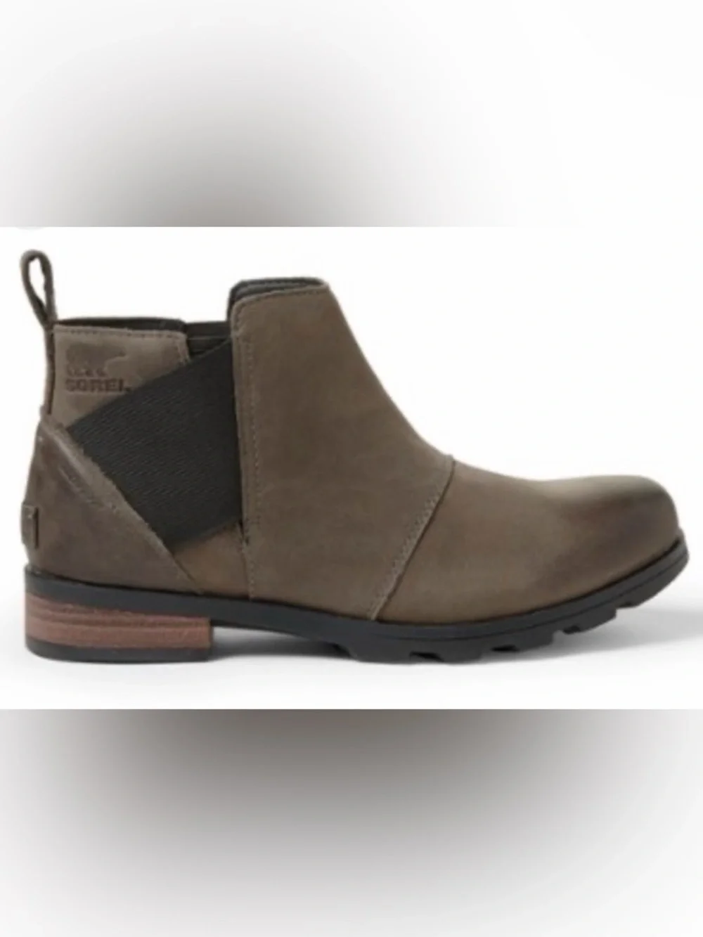 Sorel Emelie Chelsea Taupe Boots Size 7 Waterproof